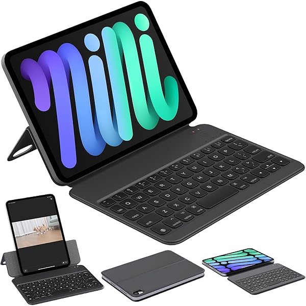 Amazon.co.jp: 対応iPad mini 6 キーボード付きケース、多角度